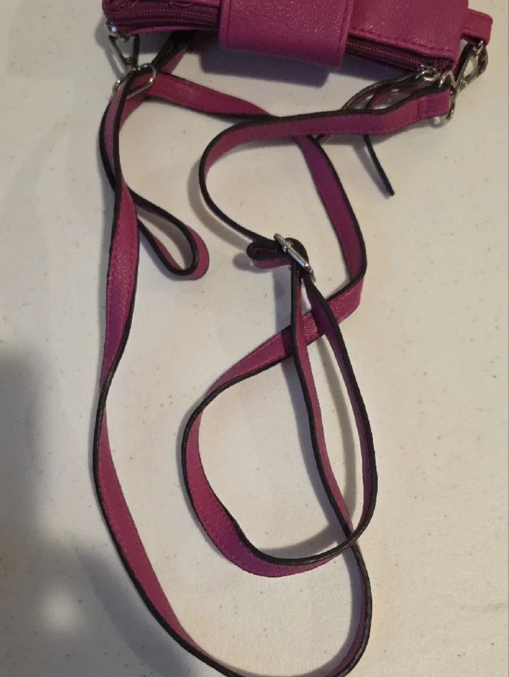 Nicole by Nicole Miller Bright Pink Crossbody Bag